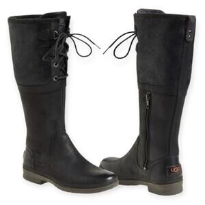 UGG | US 7.5 | Elsa Soft Suede Leather Sherpa Lined Waterproof Boot 1008438
